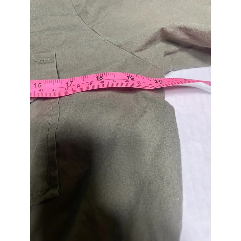 New York Company  Green Utility Jacket Button Front Drawstring Waist Size Medium